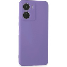 Sungur's Store Vivo Y16 Kılıf First Silikon - Lila