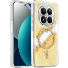 Evimdeyokyok Onegif Xiaomi Redmi Note 15 Pro 4g Lotus Simli Magsafe Kapak - Gümüş