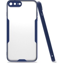 Sungur's Store Apple Iphone 7 Plus Kılıf Platin Silikon - Lacivert