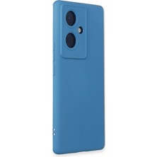 Sungur's Store Vivo V29 Lite Kılıf Nano Içi Kadife Silikon - Mavi