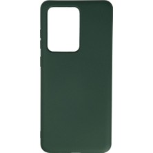 Sungur's Store Samsung Galaxy S20 Ultra Kılıf Nano Içi Kadife Silikon - Koyu Yeşil