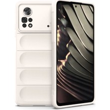 Sungur's Store Xiaomi Poco X4 Pro 5g Kılıf Optimum Silikon - Krem