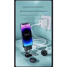 Sungur's Store Kablosuz Profesyonel Ikili Yayın Yaka Mikrofonu Şarj Kutu Mıknatıslı Typce Lightning Çıkış Mikrofon