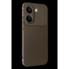 Sungur's Store Xiaomi Poco X8 Pro Auto Focus Karbon Kapak - Kahverengi