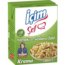 Zayka Içim Şef %18 Yağlı Krema 200 ml