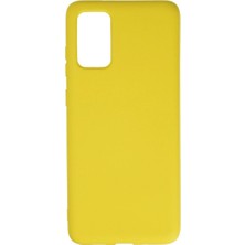 Sungur's Store Samsung Galaxy S20 Plus Kılıf Nano Içi Kadife Silikon - Sarı