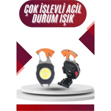 Vip Marketim Vipmarketim 7 Modlu Mini LED Lamba Anahtarlık USB Şarjlı Kamp Için Taşınabilir