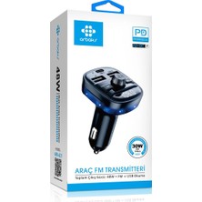 Nexa Studio Arbaks ARB-621 48W PD30W Qc3.0 Bluetooth Araç Fm Transmitter
