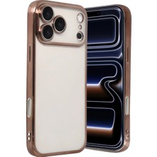 Sungur's Store Apple Iphone 17 Pro Razer Lensli Silikon - Çöl Titanyum