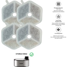 STAYPURE Su Pınarı Aktif Karbon Yedek Filtre 4 Adet (Xenon X8657 Uyumlu)