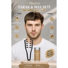 Invictus Design Siyah Dalgalı Bukle Saç Şekillendirici Mucizevi Tarak ve Saç Wax 2'li Set