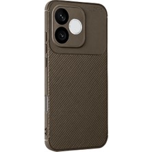Sungur's Store Huawei Honor 600 Lite Auto Focus Karbon Kapak - Kahverengi