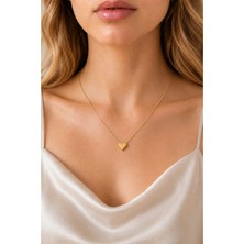 Invictus Design Kadın Gold Kalp Figürlü Minimal Zincir Kolye