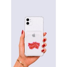 Nevamel® iPhone 11 Kartlıklı Pozitif Enerji Desenli Kılıf