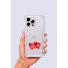 Nevamel® iPhone 16 Pro Max Kartlıklı Pozitif Enerji Desenli Kılıf