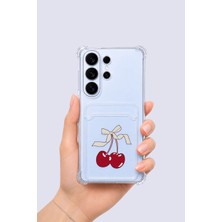 Nevamel® Samsung Galaxy S26 Ultra Kartlıklı Kiraz Desenli Kılıf