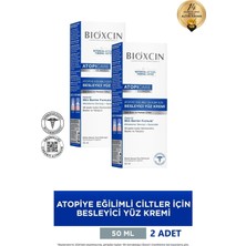 Bioxcin Atopicare Atopi Eğilimli Ciltler Için Besleyici Yüz Kremi 2X50 ml - Microbiome, Seramid