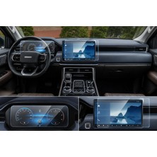 Mobilite Foton Tunland V9 Uyumlu 2023 2024 2025 2026 Model Multimedya ve Gösterge Panel 9h Nano Ekran Koruyucu 2li Set