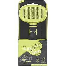 M-Pets Click Groom Temizleme Düğmeli Masaj Uçlu Kedi ve Köpek Tarağı 19,2X9X5,5 cm