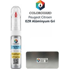COLORGUARD Peugeot Citröen EZR Alüminyum Gri İğneli ve Fırçalı Özel Tasarım Şişe Rötuş Boyası ve Profesyonel Rötuş Çeliği Seti