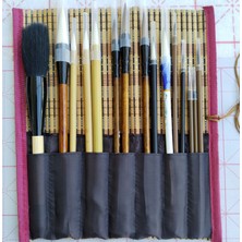 Sanathobi Çini Tahrir, Seramik Boyama, Çini Boyama, Vazo, Sırlama, Resim, Hasır Fırçalık, Brush Yazı-18 Parça