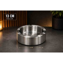 Decovio Orta Boy Lüks Çelik Küllük 13 cm 1 Adet