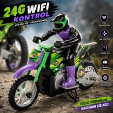 Toha Uzaktan Kumandalı Akrobasi Motosikleti 1:18 – 2.4 Ghz Rc Motor, Süspansiyonlu ve Figürlü Oyuncak