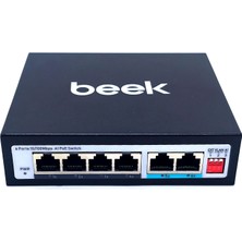 Beek BN-FS-1604P 6 Port 4 Port 10/100MBPS Poe 2 Port Uplink Poe Switch