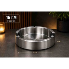 Decovio Büyük Boy Lüks Çelik Küllük 15 cm 1 Adet