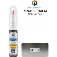 COLORGUARD Renault Dacia HNK Kül Beji İğneli ve Fırçalı Özel Tasarım Şişe Rötuş Boyası ve Profesyonel Rötuş Çeliği Seti