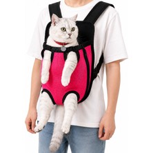 Vigi Store Kedi ve Köpek Ana Kucağı Fileli Taşıma Çantası –pembe