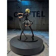 Craftel Nier Automata 2b Figür 14CM - Hobi Koleksiyonluk Anime Figürleri 3D El Boyaması Masaüstü Dekor
