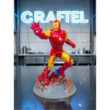 Craftel Iron Man 13 cm Özel Tasarım Figür - El Boyaması Koleksiyonluk Hobi Figürü