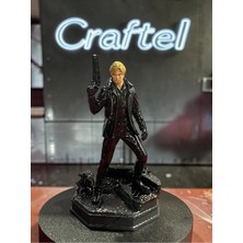 Craftel Resident Evil Leon S Kennedy Savaş Alanı Tasarım Koleksiyonluk Figür Heykel 15 cm