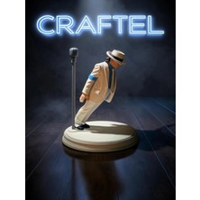 Craftel Michael Jackson Figür 10CM - Hobi Koleksiyonluk Hediyelik Figür El Boyaması Masaüstü Dekor