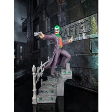 Craftel Dc Batman Joker Merdiven Kaideli Heykel Figür 13 cm - Koleksiyonluk Hobi Diorama Biblo Hediyelik