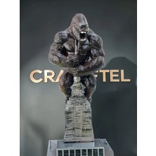 Craftel King Kong Koleksiyonluk Figür Heykel Empire State Dekoratif Biblo 15 cm