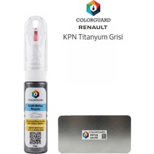 COLORGUARD Renault KPN Titanyum Grisi İğneli ve Fırçalı Özel Tasarım Şişe Rötuş Boyası ve Profesyonel Rötuş Çeliği Seti