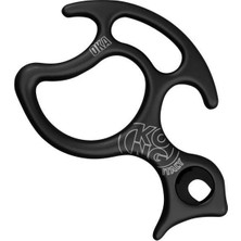 Kong Italy Kong Oka Siyah Canyoning Iniş Cihazı Alüminyum En 15151-2 7,8–12,7 mm Halat 80508N400KK