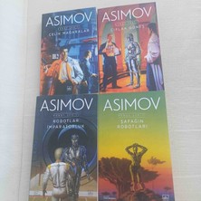 Isaac Asimov Robot Serisi 4 Kitap Set (1- Çelik Mağaralar 2- Çıplak Güneş 3- Şafağın Robotları 4- Robotlar ve Imparatorluk) 1200 Sayfa 2022 Yili 1,baski Ithaki Yayınları Yeni Gibi Kondisyonda