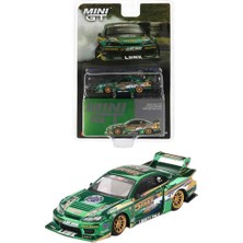 Mını Gt Mini Gt Nissan Silvia (S15) Lb-Super Silhouette Lbwk 2024 Fausto Racing Diecast 1/64 Model Araba