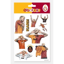 Galatasaray Sticker Seti Mauro Icardi Gol - Lisanslı Orijinal