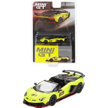 Mını Gt Mini Gt 887 Lamborghini Aventador Svj 63 Roadster Verde Shock Diecast 1/64 Model Araba