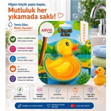 Arvix Çocuklar Için Ördekli Doğal Süngerli Banyo Sabunu 120 G