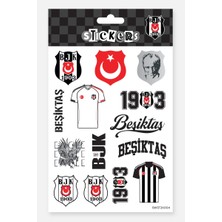 Beşiktaş Sticker Seti Bayrak & Atatürk - Lisanslı Orijinal
