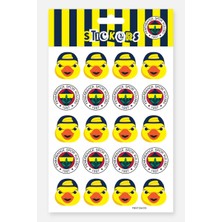 Fenerbahçe Sticker Seti Arma & Yellow Canary - Lisanslı Orijinal