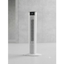 Auhma Aura Akse 39 Inç Salınımlı Kule Tipi Vantilatör - Uzaktan Kumandalı, LED Dijital Ekranlı, 3 Hız Ayarlı ve Zamanlayıcılı Modern Beyaz Kule Vantilatör (Ev ve Ofis Için)