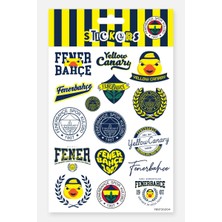Fenerbahçe Sticker Seti Yellow Canary - Lisanslı Orijinal