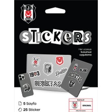 Beşiktaş Sticker Seti Siyah - Lisanslı Orijinal