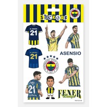 Fenerbahçe Sticker Seti Asensio - Lisanslı Orijinal